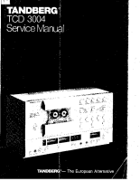 Tandberg TCD-3004 - Service Manual 